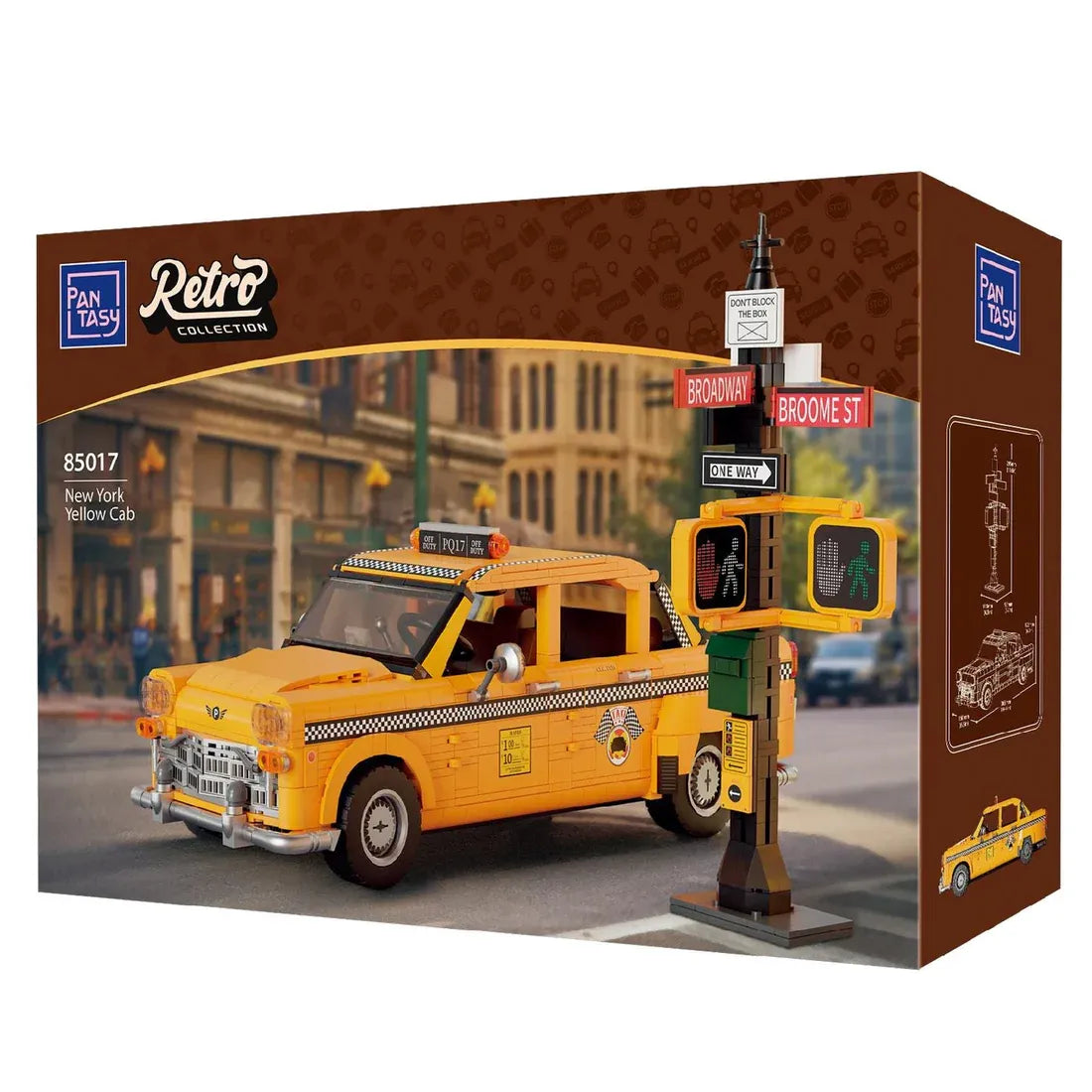 Serie Joyride: juego de construcción de taxi amarillo de Nueva York (1601 piezas)