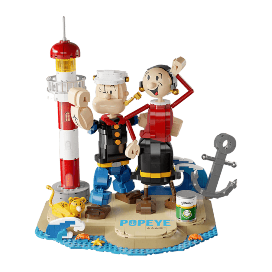 PSY86401 Popeye - Popeye w/Olive Buildable Figure Set (1209pcs) - Pantasy - Titan Pop Culture