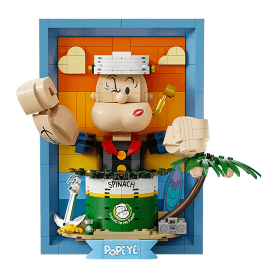 PSY86403 Popeye - Popeye 3:D Portrait Buildable Set (416pcs) - Pantasy - Titan Pop Culture