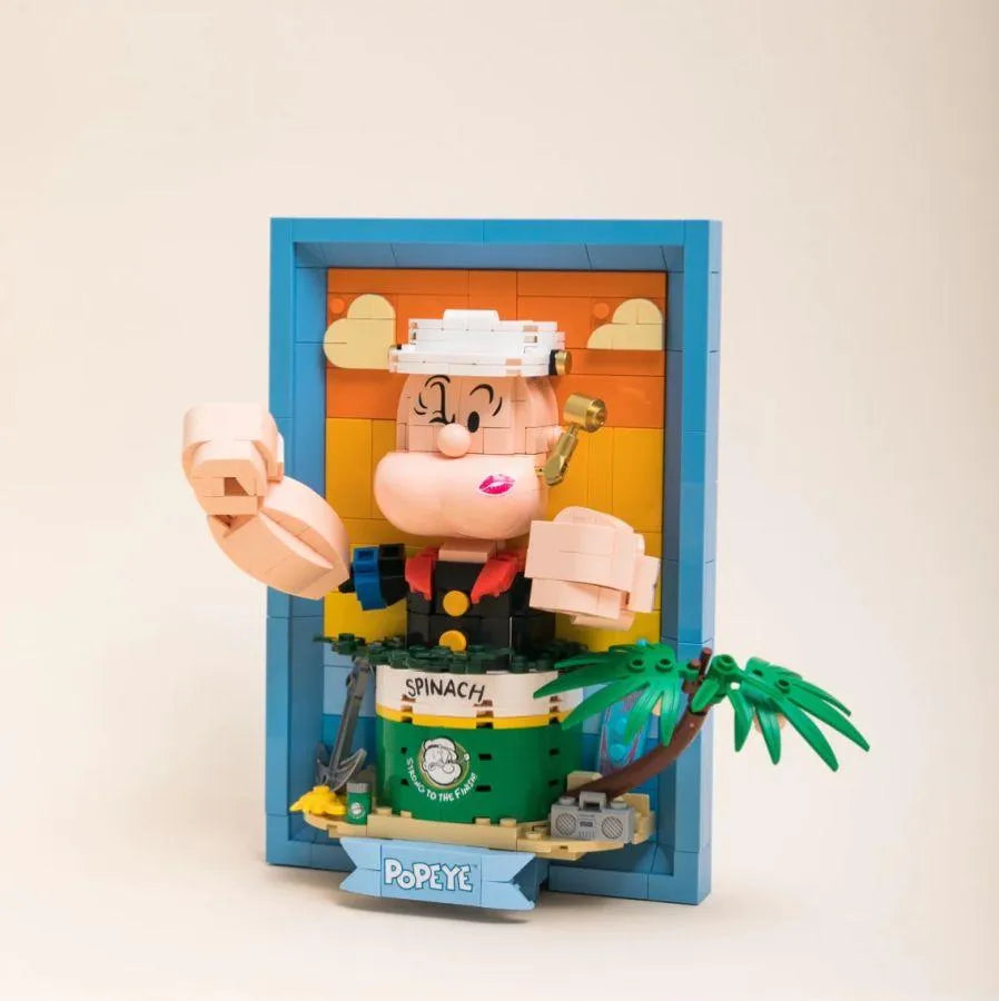 PSY86403 Popeye - Popeye 3:D Portrait Buildable Set (416pcs) - Pantasy - Titan Pop Culture