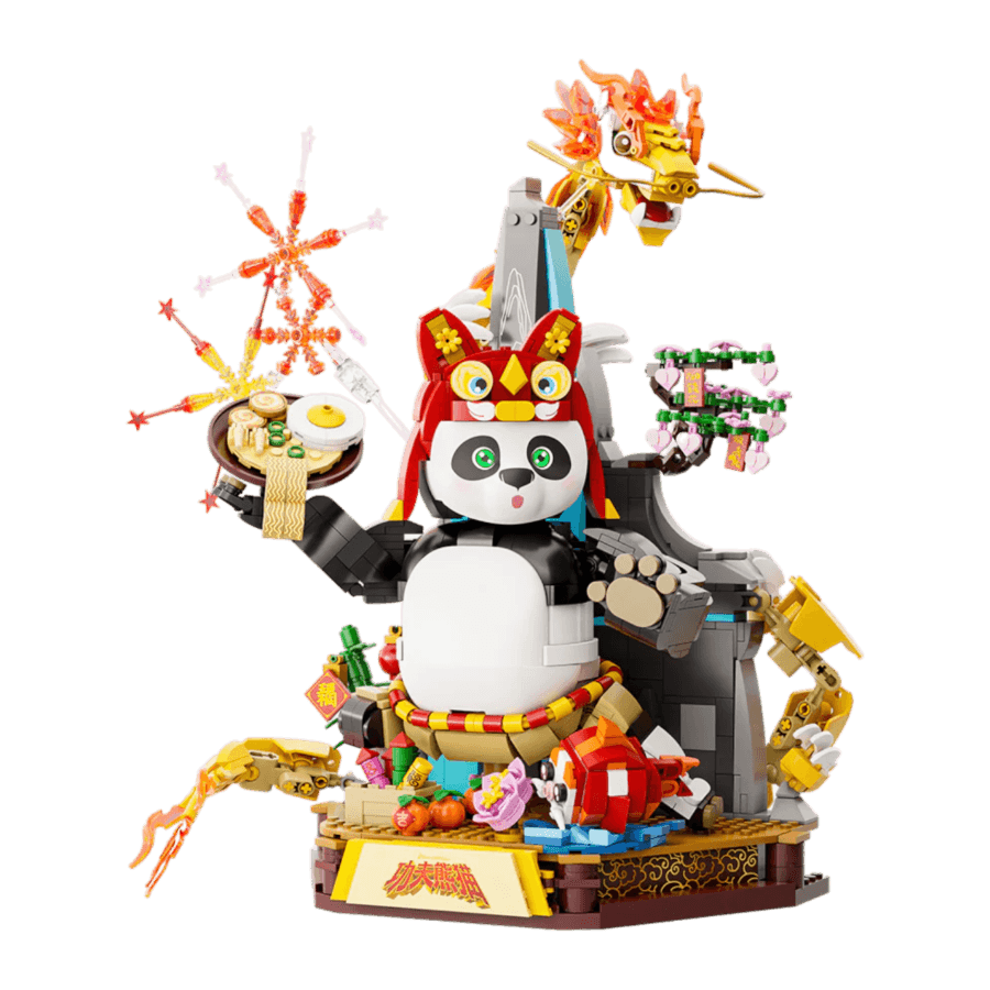 PSY86504 Kung Fu Panda - Dragon Warrior "Spring Festival" Special Edition Buildable Figure (1431pcs) - Pantasy - Titan Pop Culture