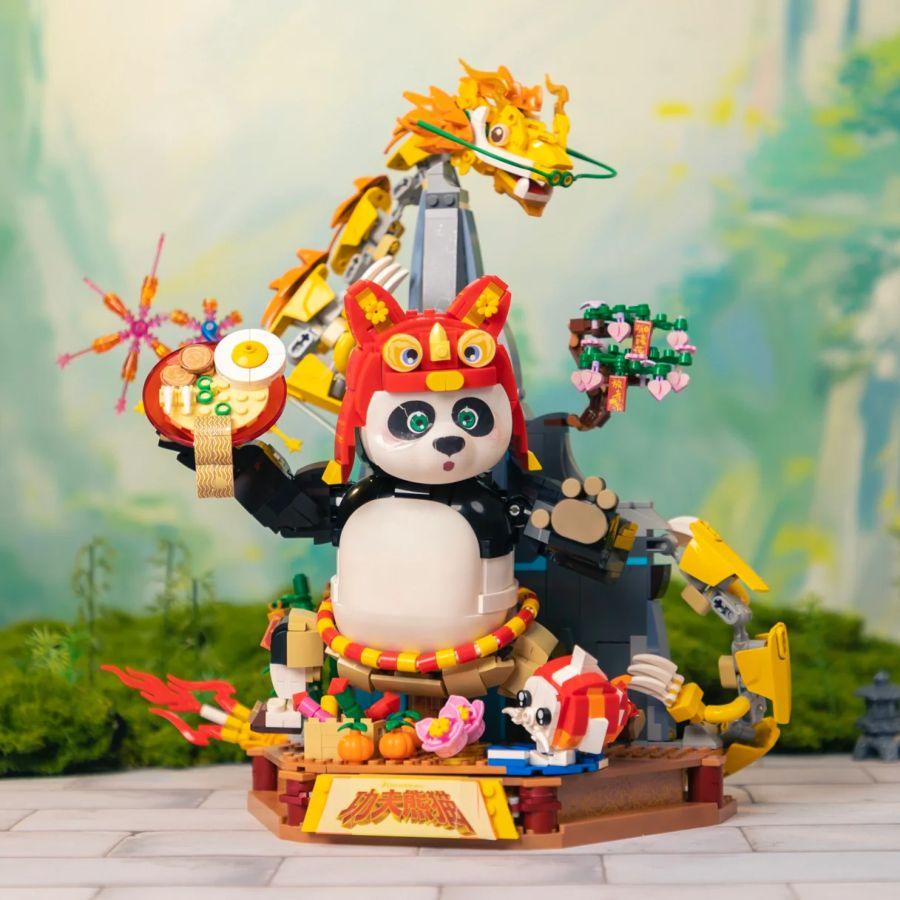 PSY86504 Kung Fu Panda - Dragon Warrior "Spring Festival" Special Edition Buildable Figure (1431pcs) - Pantasy - Titan Pop Culture