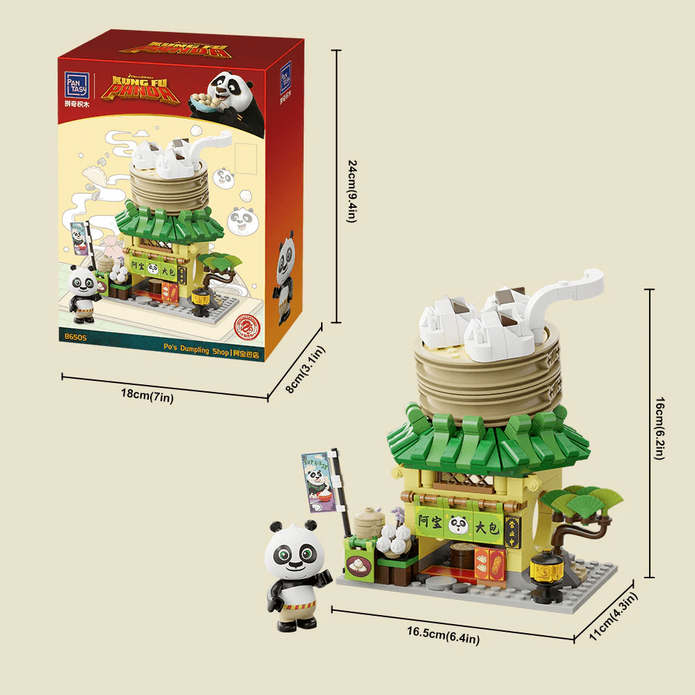 PSY86505 Kung Fu Panda - Po's Bakery Buildable Set (316pcs) - Pantasy - Titan Pop Culture
