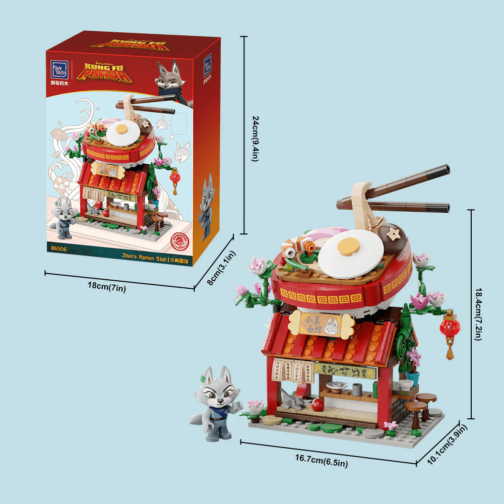 PSY86506 Kung Fu Panda - Zhen’s Noodle Restraurant Buildable Set (359pcs) - Pantasy - Titan Pop Culture