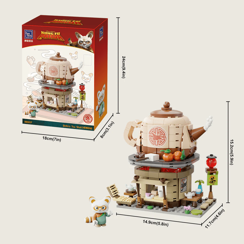 PSY86507 Kung Fu Panda - Shifu’s Tea House Buildable Set (335pcs) - Pantasy - Titan Pop Culture