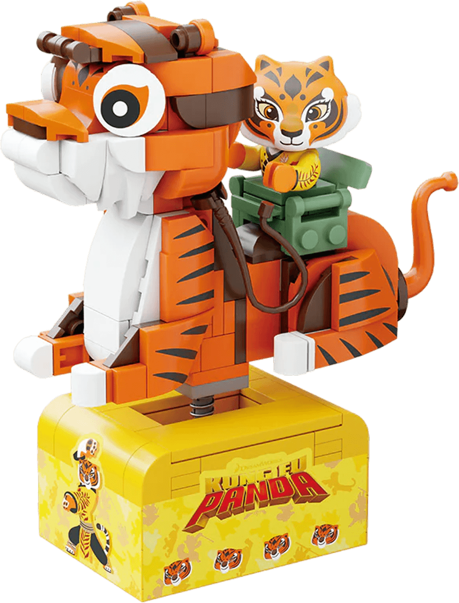 PSY86511 Kung Fu Panda - Tigress on SkateKart Buildable Figure (195pcs) - Pantasy - Titan Pop Culture