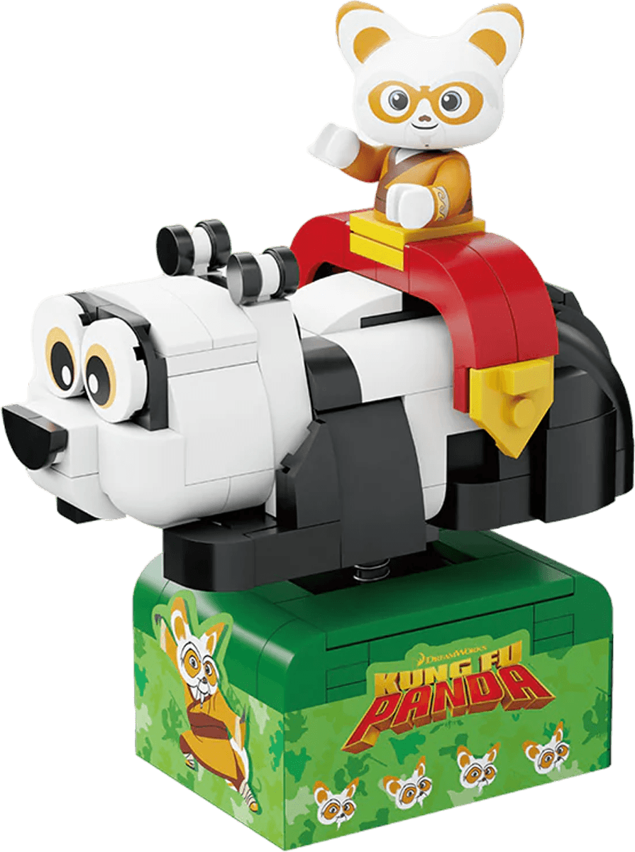 PSY86513 Kung Fu Panda - Shifu on SkateKart Buildable Figure (183pcs) - Pantasy - Titan Pop Culture