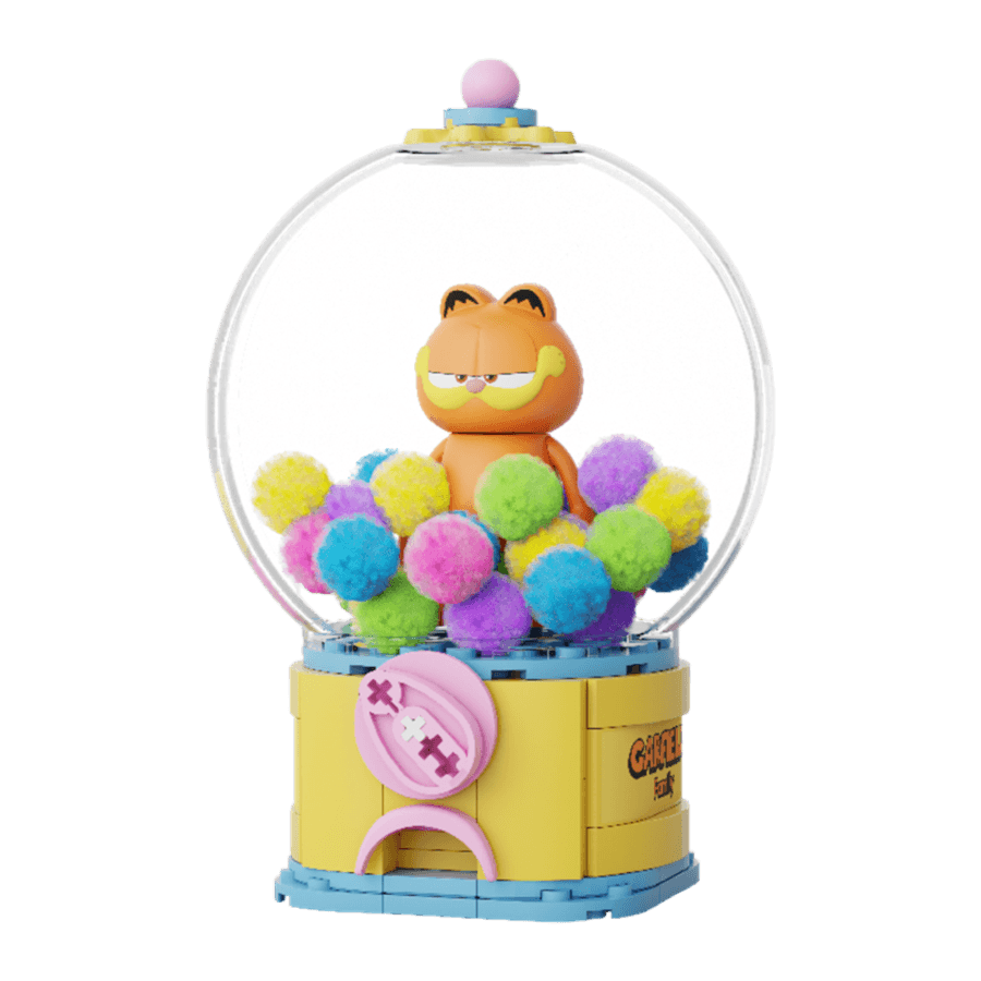 PSY86804 Garfield - Gumball Machine Crystal Ball Construction Set (128 pcs) - Pantasy - Titan Pop Culture