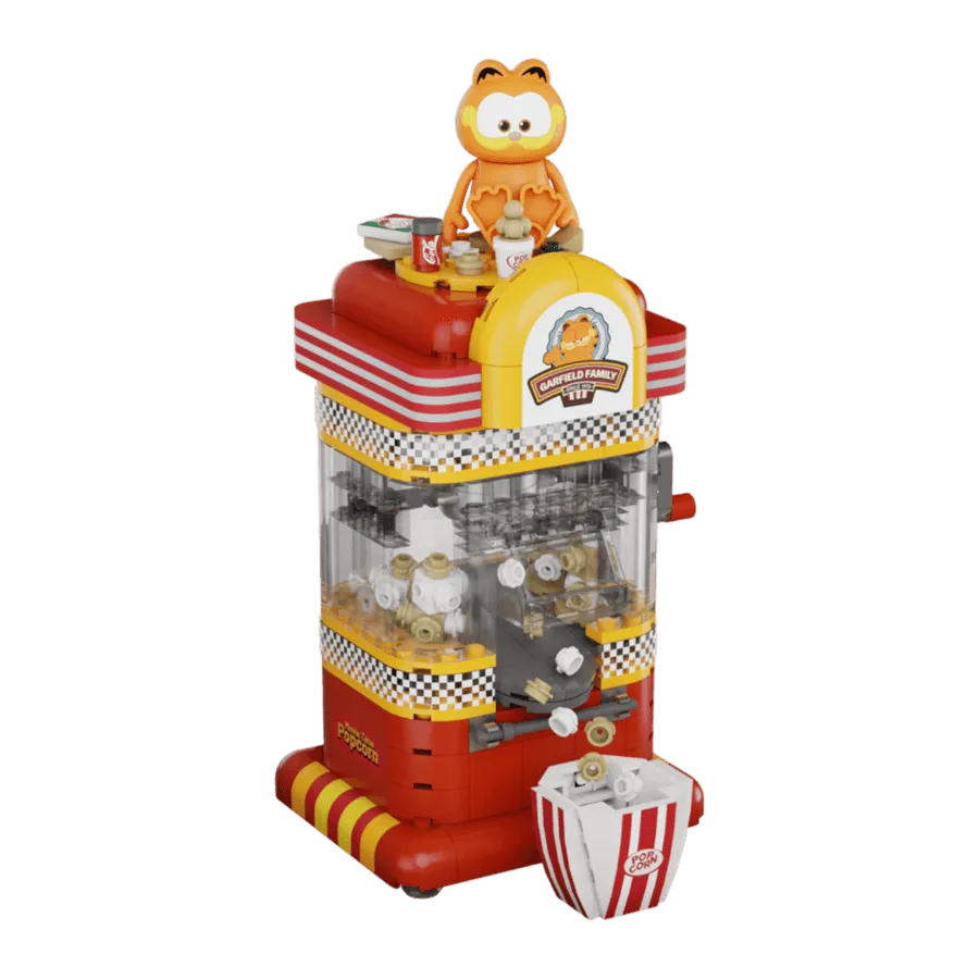 PSY86810 Garfield - Popcorn Machine Construction Set (248 pcs) - Pantasy - Titan Pop Culture