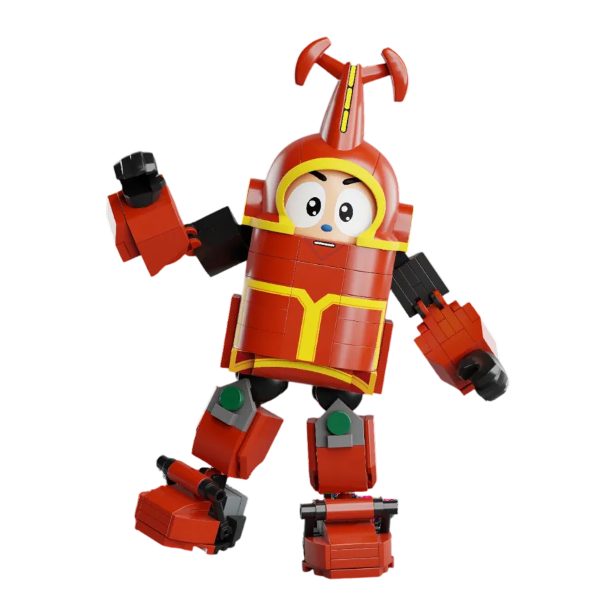 PSY87102 B-Robo Kubatack - Kubatack Figure Construction Set (214 pcs) - Pantasy - Titan Pop Culture