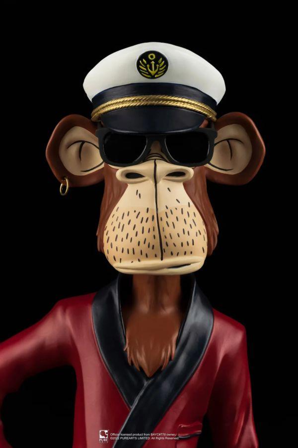 PURPA001BAYC Bored Ape Yacht Club - Bored Captain Ape 1:8 Scale Statue - Pure Arts - Titan Pop Culture