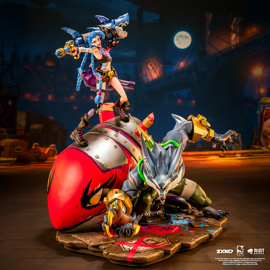 2XKO - Jinx & Warwick 1:10 Scale Diorama