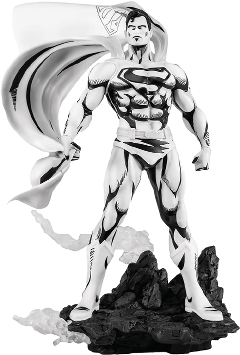 PURPA002SU Superman - Superman (John Byrne) Black & White PVC 1:8 Scale Statue - First 4 Figures - Titan Pop Culture