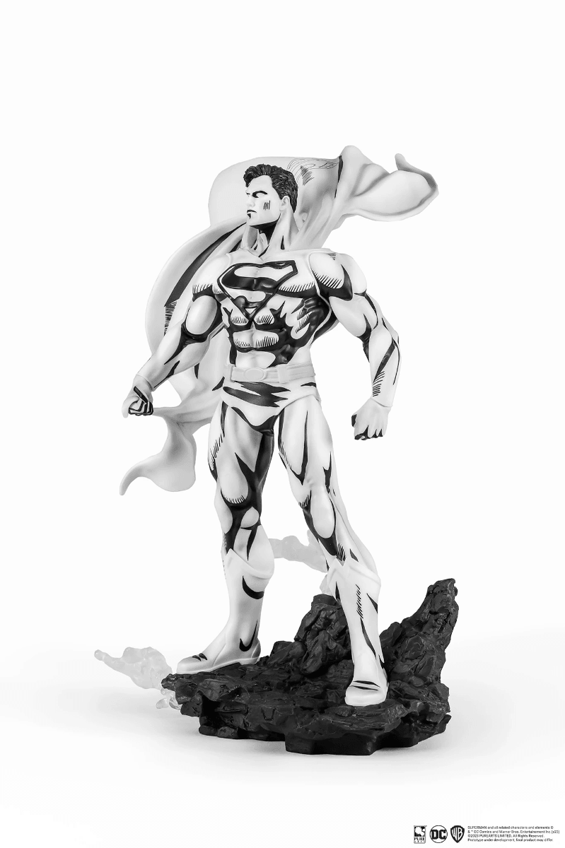 PURPA002SU Superman - Superman (John Byrne) Black & White PVC 1:8 Scale Statue - First 4 Figures - Titan Pop Culture