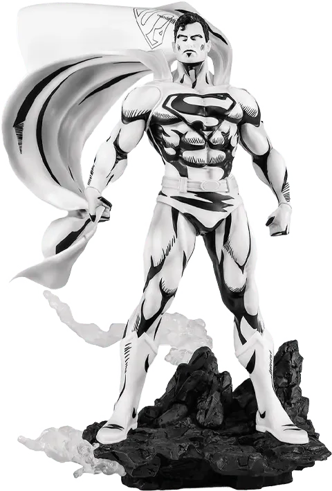 PURPA002SU Superman - Superman (John Byrne) Black & White PVC 1:8 Scale Statue - First 4 Figures - Titan Pop Culture