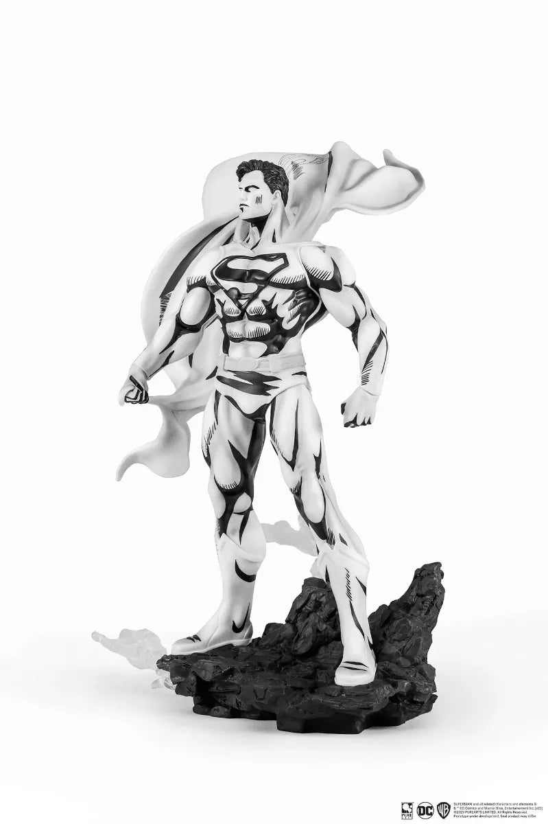 PURPA002SU Superman - Superman (John Byrne) Black & White PVC 1:8 Scale Statue - First 4 Figures - Titan Pop Culture