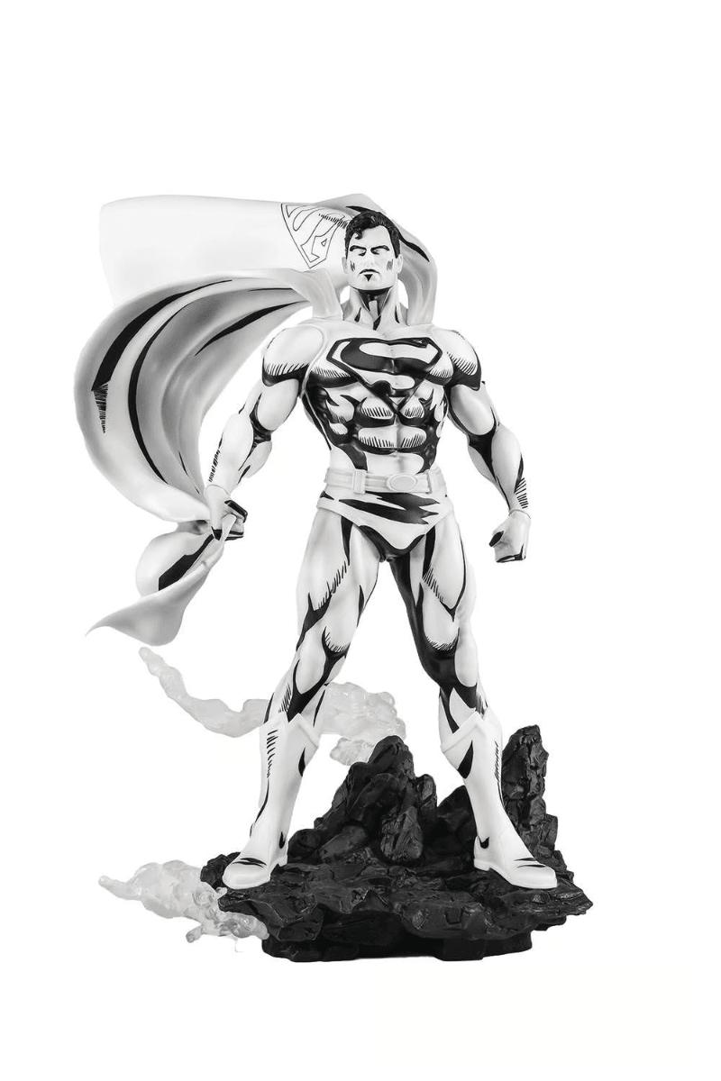 PURPA002SU Superman - Superman (John Byrne) Black & White PVC 1:8 Scale Statue - First 4 Figures - Titan Pop Culture