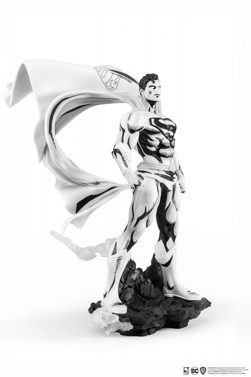 PURPA002SU Superman - Superman (John Byrne) Black & White PVC 1:8 Scale Statue - First 4 Figures - Titan Pop Culture