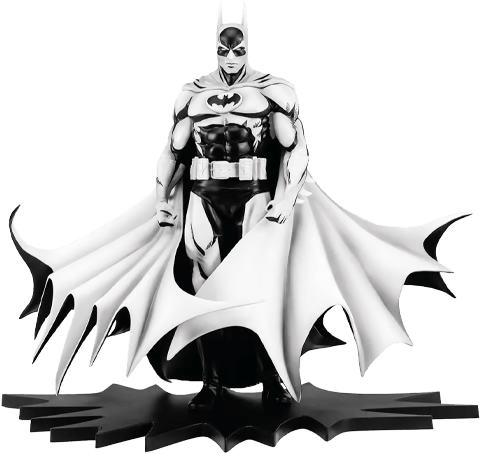 PURPA007BA Batman - Batman (Neil Adams) Black & White PVC 1:8 Scale Statue - First 4 Figures - Titan Pop Culture