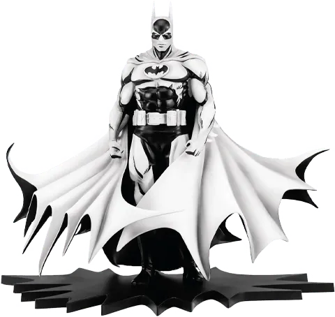 PURPA007BA Batman - Batman (Neil Adams) Black & White PVC 1:8 Scale Statue - First 4 Figures - Titan Pop Culture