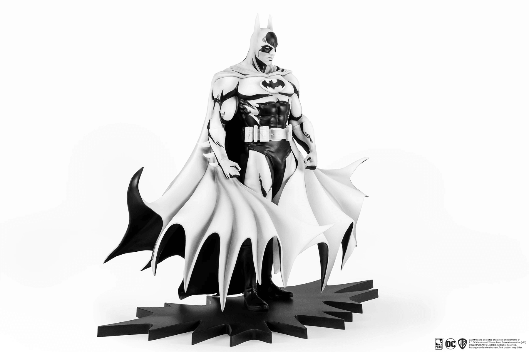 PURPA007BA Batman - Batman (Neil Adams) Black & White PVC 1:8 Scale Statue - First 4 Figures - Titan Pop Culture