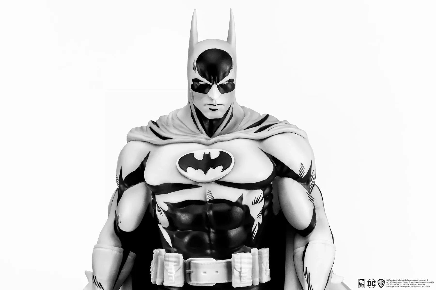 PURPA007BA Batman - Batman (Neil Adams) Black & White PVC 1:8 Scale Statue - First 4 Figures - Titan Pop Culture