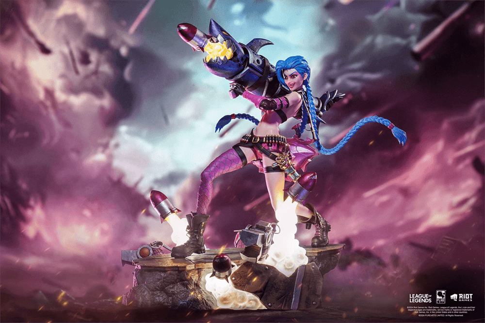 PURPA007LOL League of Legends - Jinx 1:6 Scale Statue - Pure Arts - Titan Pop Culture