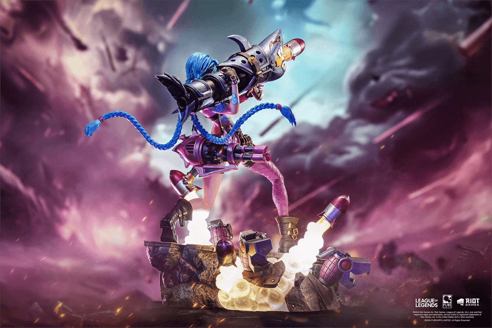 PURPA007LOL League of Legends - Jinx 1:6 Scale Statue - Pure Arts - Titan Pop Culture