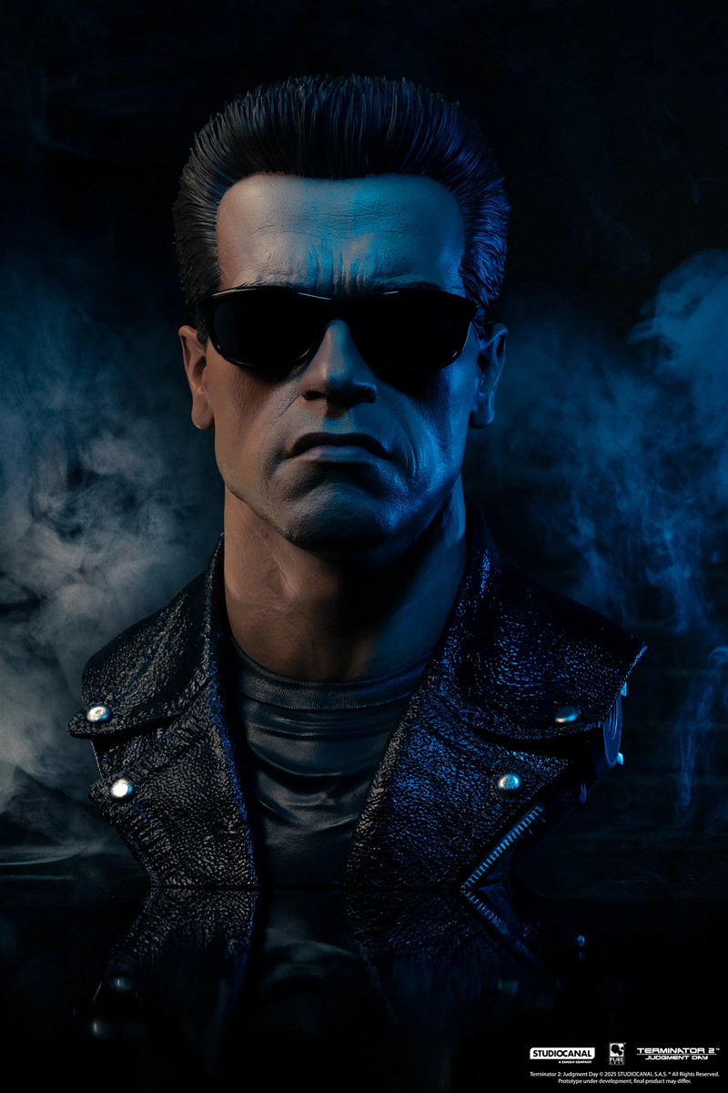 Terminator 2: El Juicio Final – Máscara de Arte a escala 1:1 del modelo T-800 101