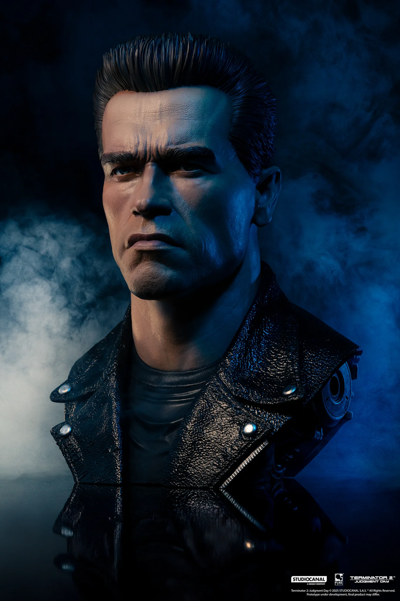 Terminator 2: El Juicio Final – Máscara de Arte a escala 1:1 del modelo T-800 101