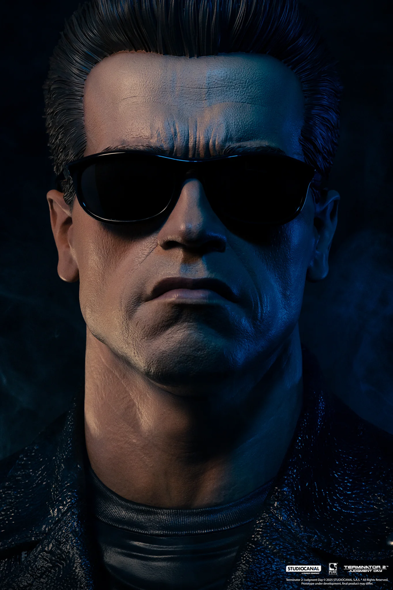 Terminator 2: El Juicio Final – Máscara de Arte a escala 1:1 del modelo T-800 101