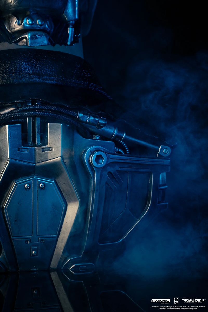 Terminator 2: El Juicio Final – Máscara de Arte a escala 1:1 del modelo T-800 101