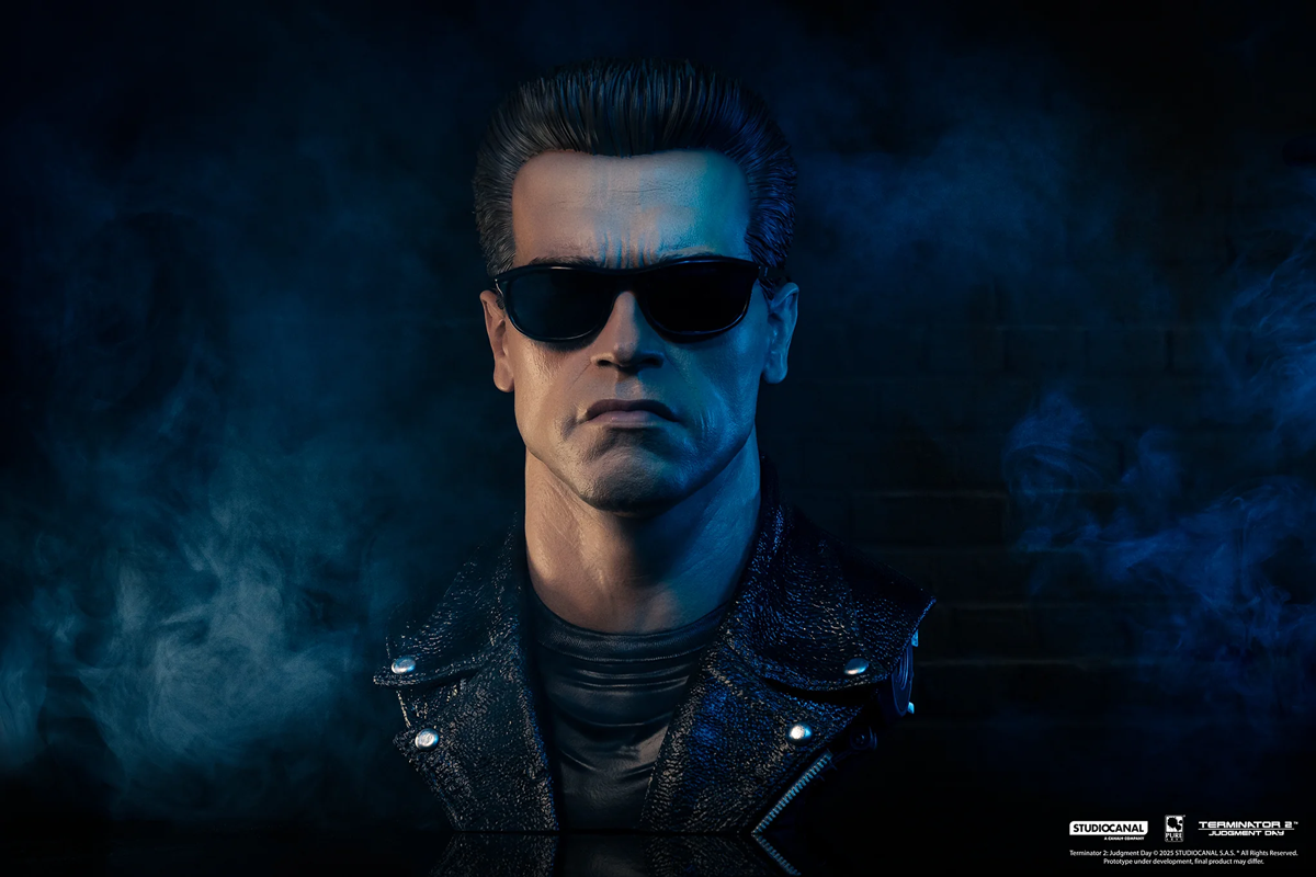 Terminator 2: El Juicio Final – Máscara de Arte a escala 1:1 del modelo T-800 101