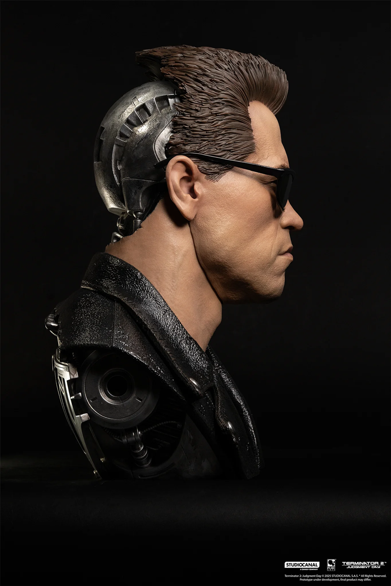 Terminator 2: El Juicio Final – Máscara de Arte a escala 1:1 del modelo T-800 101