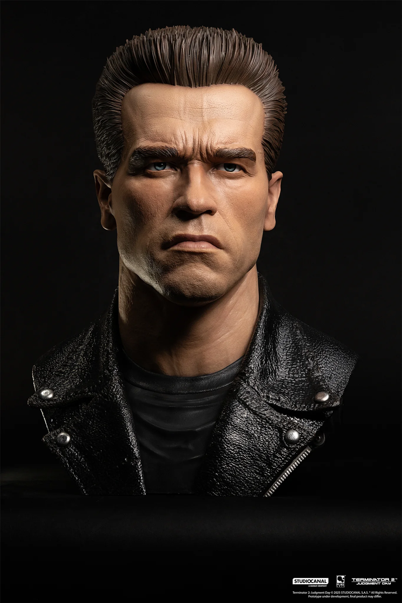 Terminator 2: El Juicio Final – Máscara de Arte a escala 1:1 del modelo T-800 101