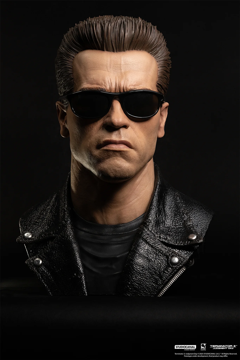 Terminator 2: El Juicio Final – Máscara de Arte a escala 1:1 del modelo T-800 101