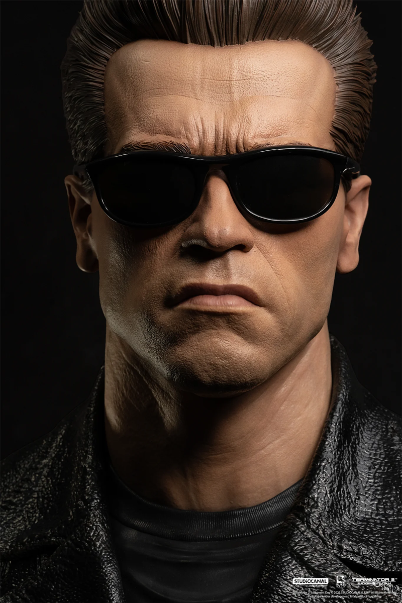 Terminator 2: El Juicio Final – Máscara de Arte a escala 1:1 del modelo T-800 101