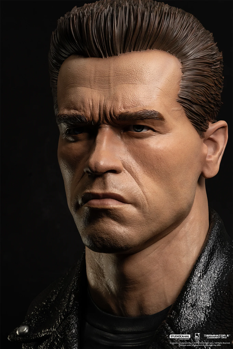 Terminator 2: El Juicio Final – Máscara de Arte a escala 1:1 del modelo T-800 101