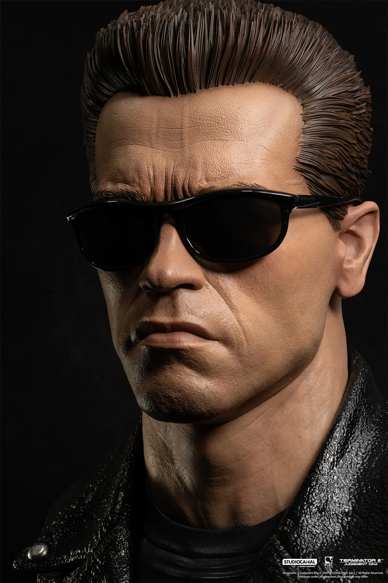 Terminator 2: El Juicio Final – Máscara de Arte a escala 1:1 del modelo T-800 101