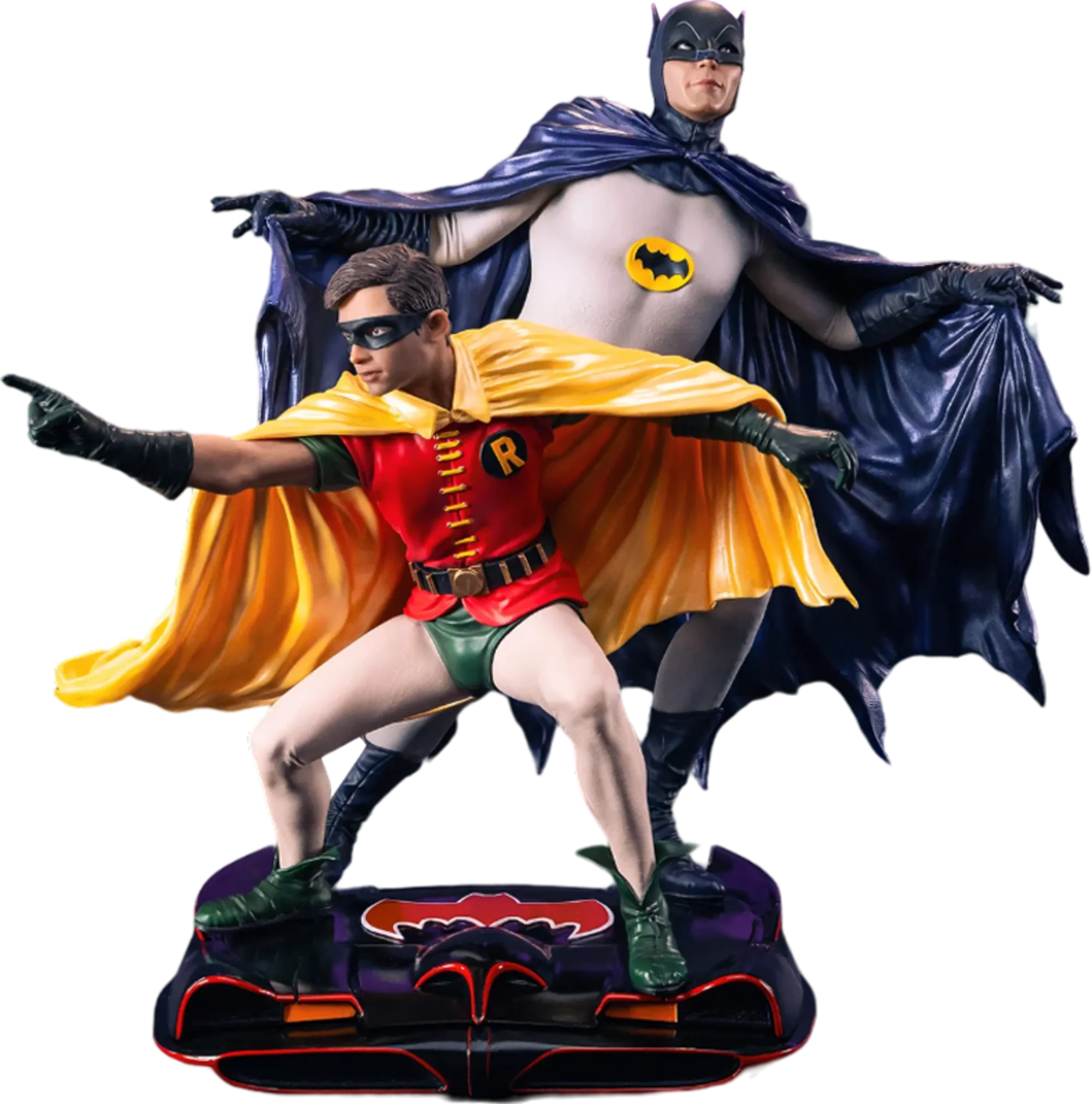 Batman (1966) - Batman & Robin 1:8 PVC Diorama