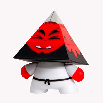 Dunny - 3" Pyramidun Red Dunny Vinyl