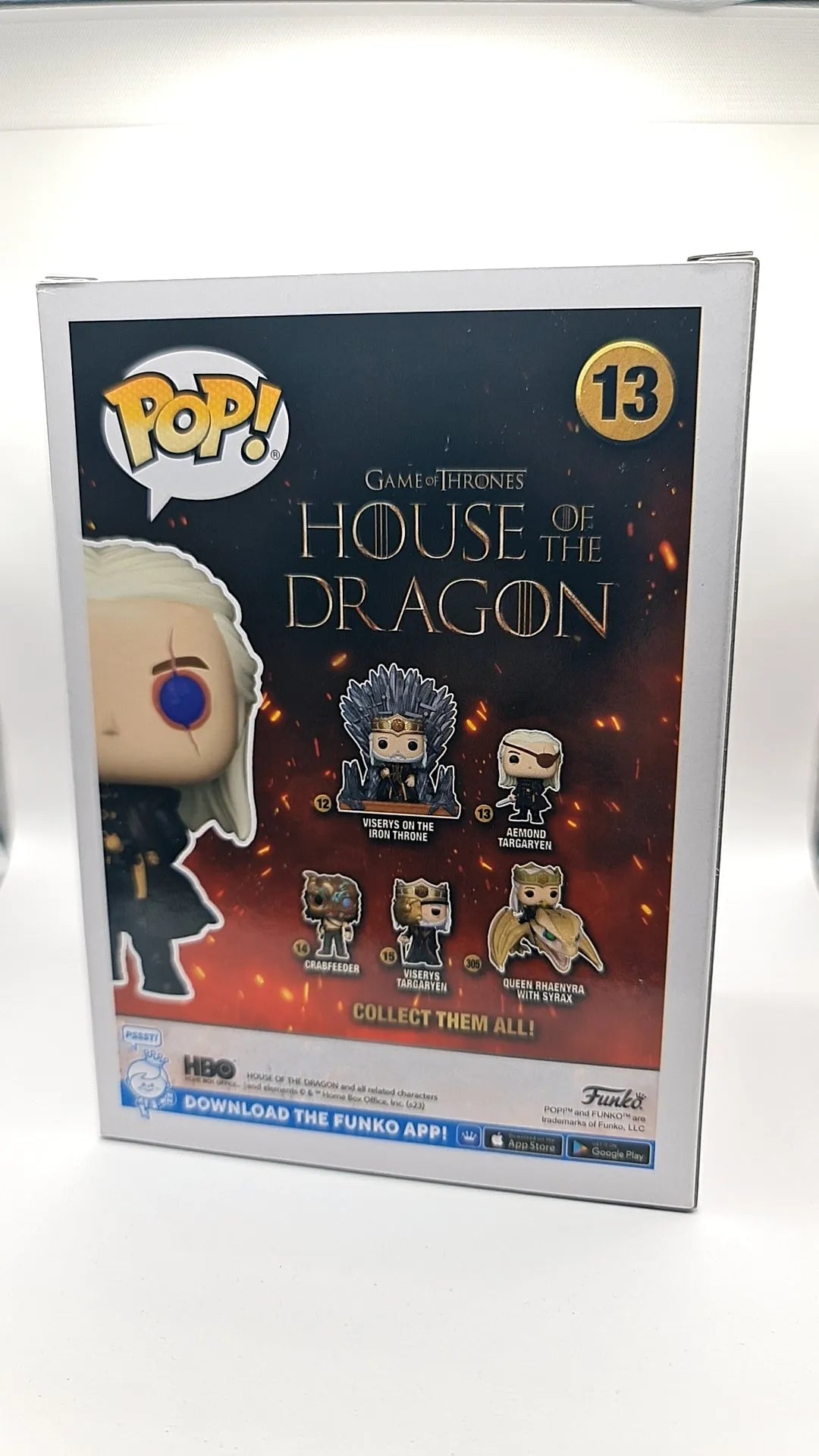 Juego de Tronos Casa del Dragón - Aemond Targaryen Chase Edition Pop! Vinilo