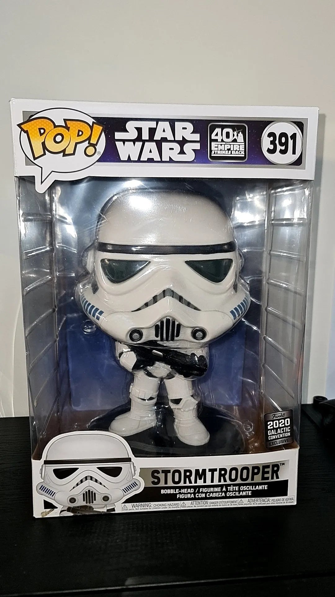 星球大战 Funko Pop 乙烯基 - 10 英寸 Stormtrooper 2020 银河大会 #391