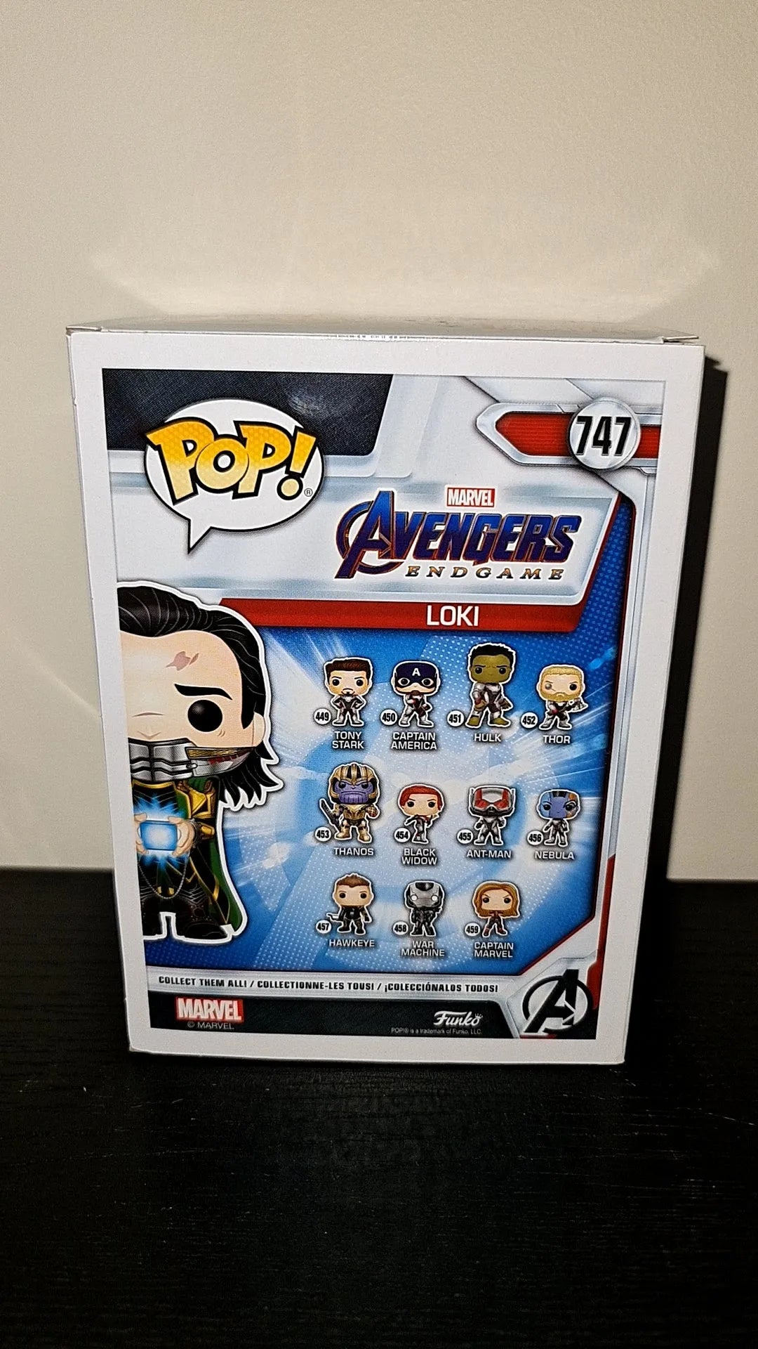 Funko POP! Vinyl Marvel - Loki #747 - Endgame Glow In The Dark Extremely Rare