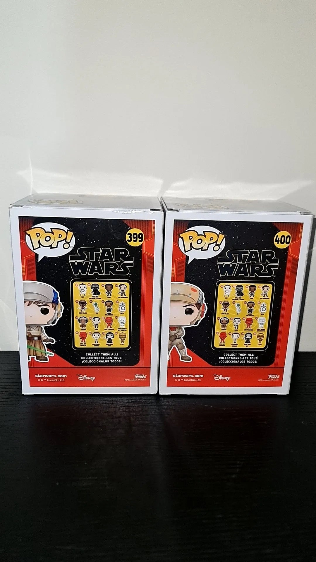 Funko Pop! Vinyl Star Wars Luke 399 And Leia 400 Jedi Training 2020 Fall Convention RARE