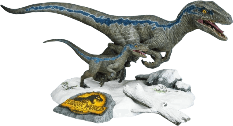 SAT411-200143TP Jurassic World 3 - Velociraptor Blue & Beta Model Kit - Star Ace Toys - Titan Pop Culture