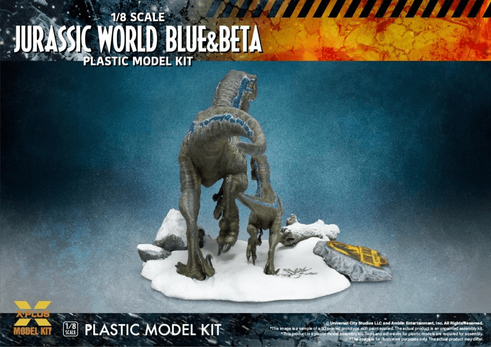 SAT411-200143TP Jurassic World 3 - Velociraptor Blue & Beta Model Kit - Star Ace Toys - Titan Pop Culture