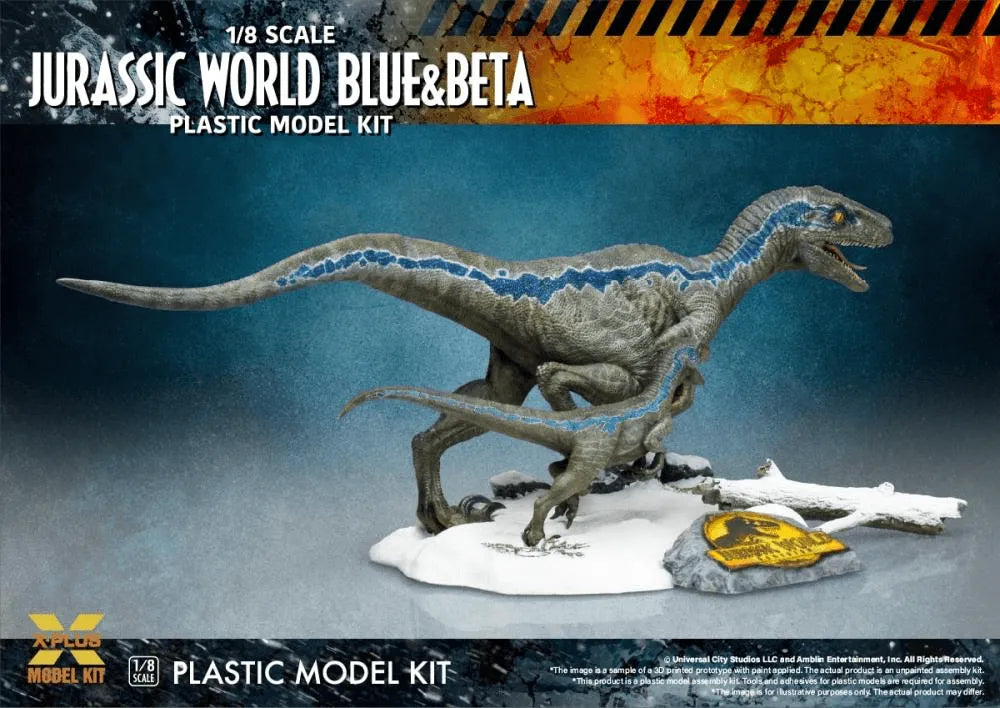 SAT411-200143TP Jurassic World 3 - Velociraptor Blue & Beta Model Kit - Star Ace Toys - Titan Pop Culture