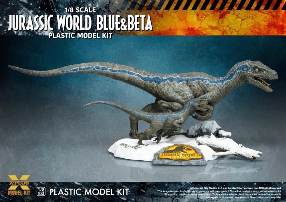 SAT411-200143TP Jurassic World 3 - Velociraptor Blue & Beta Model Kit - Star Ace Toys - Titan Pop Culture