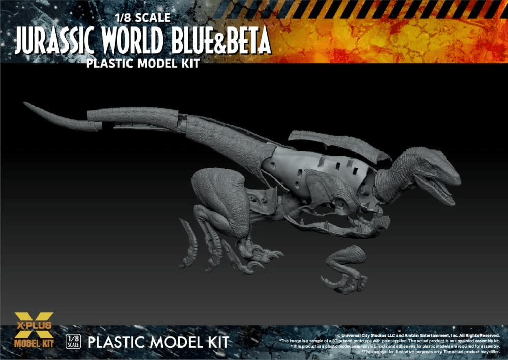 SAT411-200143TP Jurassic World 3 - Velociraptor Blue & Beta Model Kit - Star Ace Toys - Titan Pop Culture